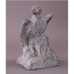 Antique American Eagle bank.  (Size: See last photo for