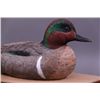 Image 3 : Exquisite Duck Decoy, "Green Wing Teal", signed William