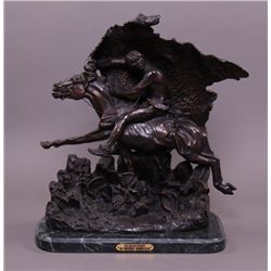"Horse thief" Bronze Sculpture - After Remington -