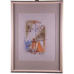 A. Wensi, Watercolor on paper, signed and framed. Size: