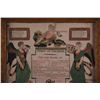 Image 2 : Early Fraktur/Birth certificate framed under glass.