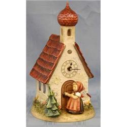 HUMMEL PORCELAIN CLOCK "CHAPEL TIME"...