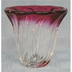 VAL ST. LAMBERT CRYSTAL VASE...