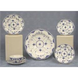 ONE HUNDRED, ONE PIECE ROYAL COPENHAGEN PORCELAIN ASSEMBLED PART DINNER SERVICE...