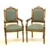 Image 2 : PAIR OF LOUIS XIV STYLE FRUITWOOD ARM CHAIRS...