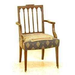 GEORGE IV MAHOGANY ARM CHAIR...