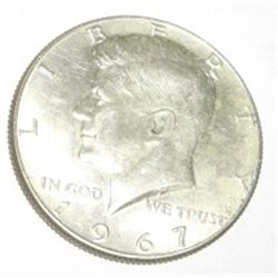 1967 SILVER KENNEDY HALF DOLLAR *NICE EARLY HALF DOLLAR*!! SILVER HALF DOLLAR CAME OUT OF SAFE!!