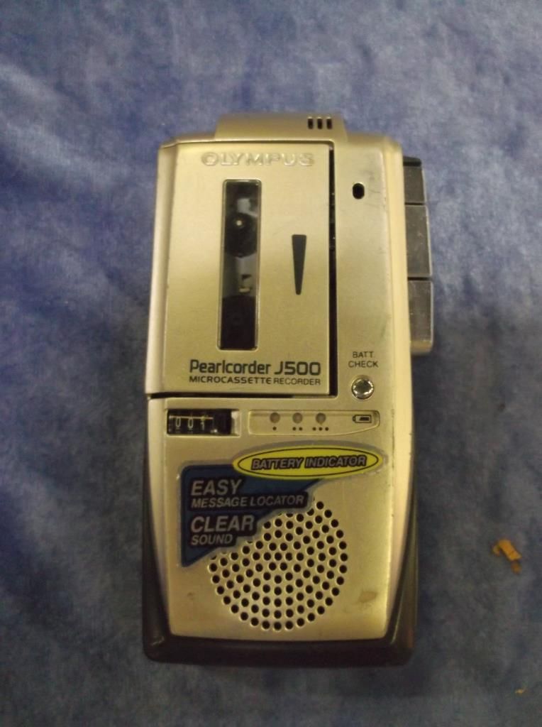 Olympus Pearlcorder J500 microcassett recorder