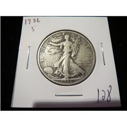 1936S Walking Liberty Half Dollar