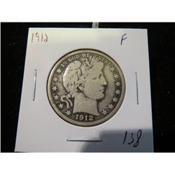 1912 Barber Half Dollar - F