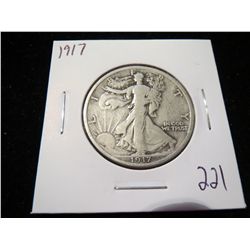 1917 Walking Liberty Half Dollar
