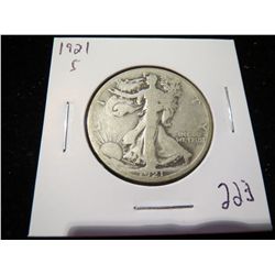 1921S Walking Liberty Half Dollar
