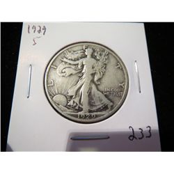 1929S Walking Liberty Half Dollar