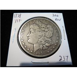 1878 Morgan Silver Dollar 3rd Rev