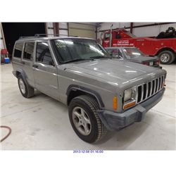 2000 - JEEP CHEROKEE /SALVAGE TITLE