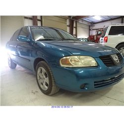 2004 - NISSAN SENTRA /EXPORT ONLY