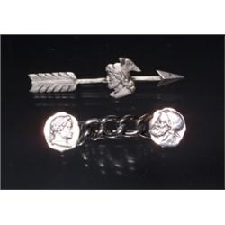 STERL VICTORIAN PIN ROMAN SOLDIERS...