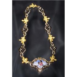 GEORGIAN ANTIQUE 18K ENAMEL EARR....