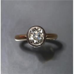 ANTIQUE DIAM 1.7 CT 18K SOLITAIRE...