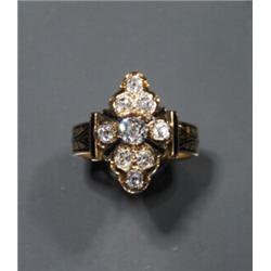 VICTORIAN GOLD & DIAMOND RING...