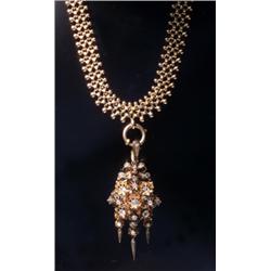 VICTORIAN DIAMOND LAVALIER 1.35 CT...