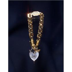 9K VICTORIAN HEART SHAPED BRACELET...