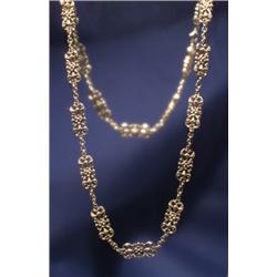 ANTIQUE FANCY LINK 14K CHAIN...