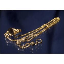 ANTIQUE MAN¹S WATCH CHAIN AND RING...