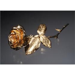 ROSE FORM BROOCH 48.5 GRAMS...