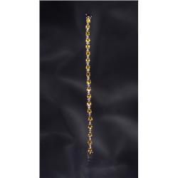 14K YELLOW SAPPHIRE DIAMOND BRACELET...