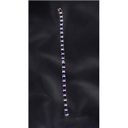 14K SAPPHIRED DIAMND BRACELET 12 CTS....