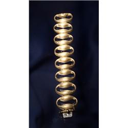 18K YELLOW GOLD LINK BRACELET...