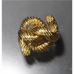CABLE 18K YELLOW GOLD RING...