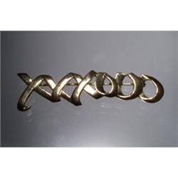 18K PLAOMA PICASSO HUGS AND KISSES PIN...