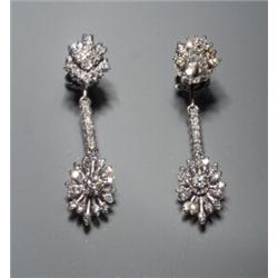 14K WG CONVERTIBLE DIAMOND EARRINGS...