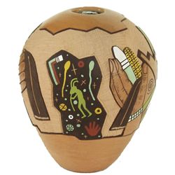 Hopi Pottery Jar - Lawrence Namoki