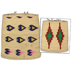 Nez Perce Child's Cornhusk Bag