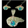 Image 1 : Navajo Pendant Set - Ernest Benally