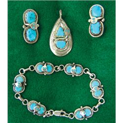 Zuni Jewelry Set - Calavaza Family