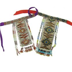 2 Apache Beaded Necklaces