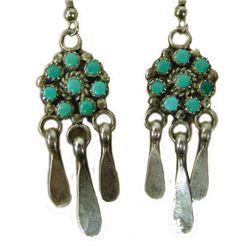 Turquoise and Silver Earrings