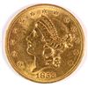 Image 1 : 1853 $20 GOLD LIBERTY MS-62 CLEANED