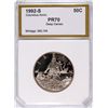 Image 1 : 1992-S PROOF COLUMBUS COMMEN HALF DOLLAR PCI PR-70 DEEP CAMEO