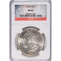 1878-S MORGAN DOLLAR NGC MS-62