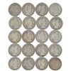 Image 1 : Lot of 20 Barber Half Dollars