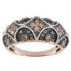 Image 1 : Blue Velvet Diamond .75ctw Engild 14k Rose Gold Over Sterling Silver Ring