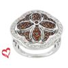 .81ctw With .28ctw White Zircon Sterling Silver Ring