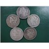 Image 1 : 5 19th Century Morgan Silver Dollars