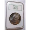 Image 1 : 1888 O BETTER DATE Toned Rim Morgan MS 63 NGC