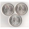 Image 1 : 1883-4-5 UNC Morgan Silver Dollars